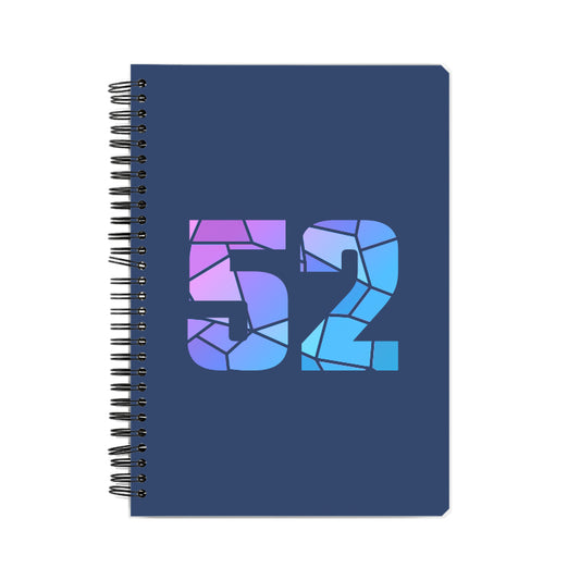 52 Number Notebook (Navy Blue)