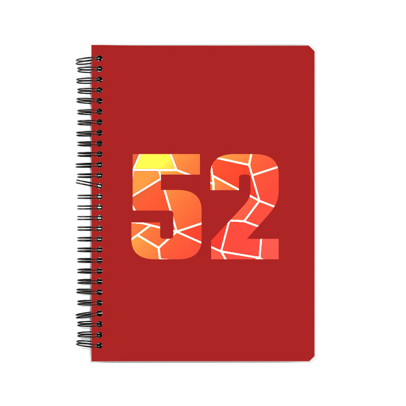 52 Number Notebook (Red)