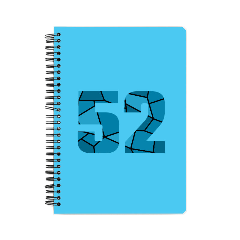 52 Number Notebook (Sky Blue)