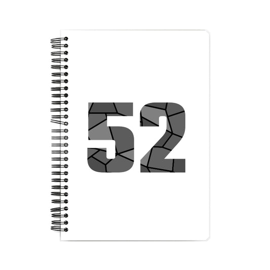 52 Number Notebook (White)