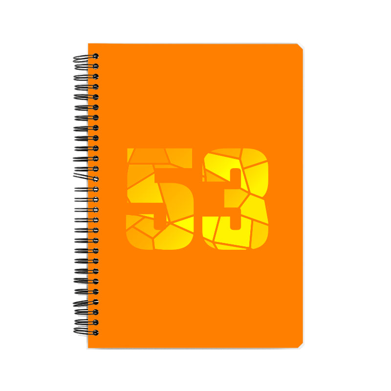 53 Number Notebook (Orange)