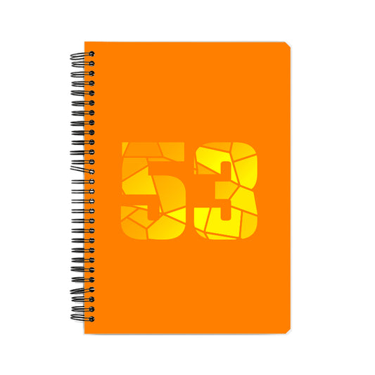 53 Number Notebook (Orange)