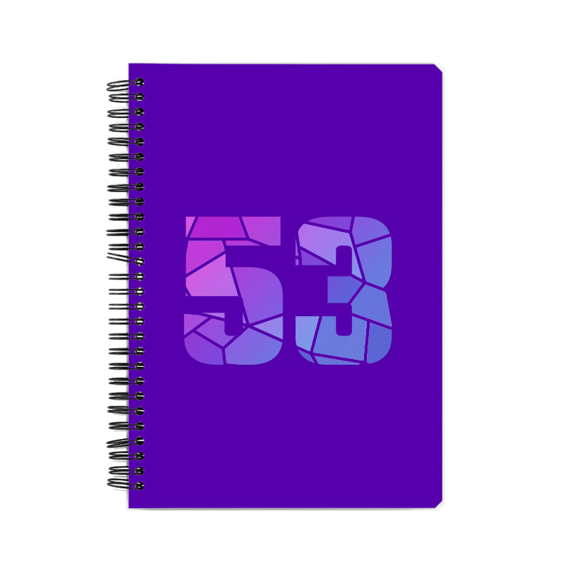 53 Number Notebook (Purple)