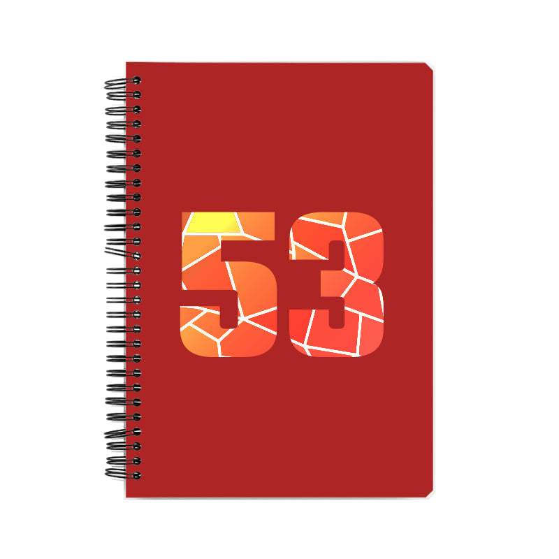 53 Number Notebook (Red)