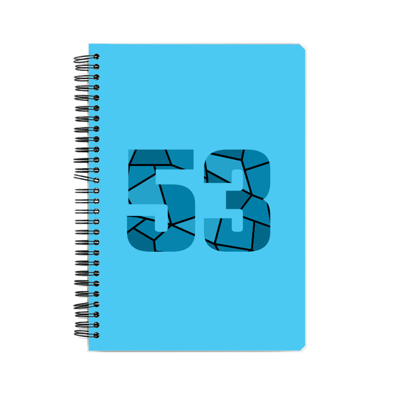 53 Number Notebook (Sky Blue)