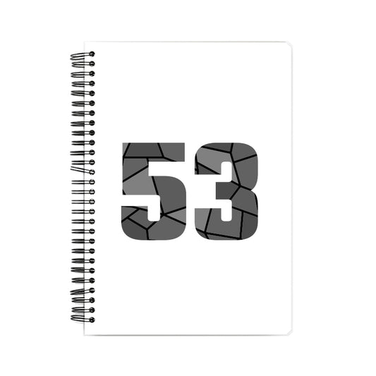 53 Number Notebook (White)