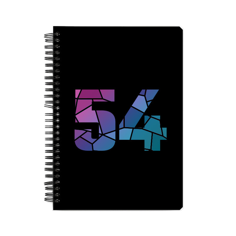 54 Number Notebook (Black)