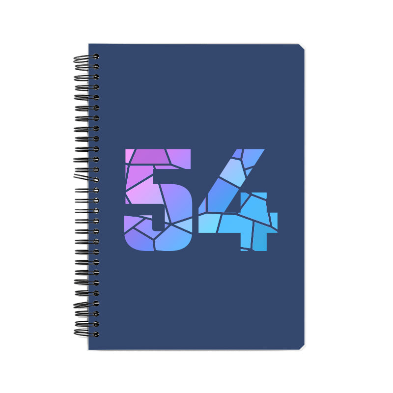 54 Number Notebook (Navy Blue)