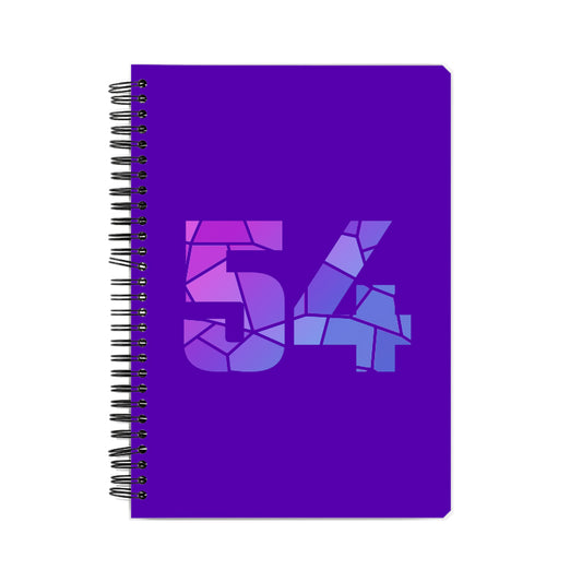 54 Number Notebook (Purple)