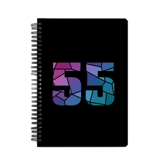 55 Number Notebook (Black)