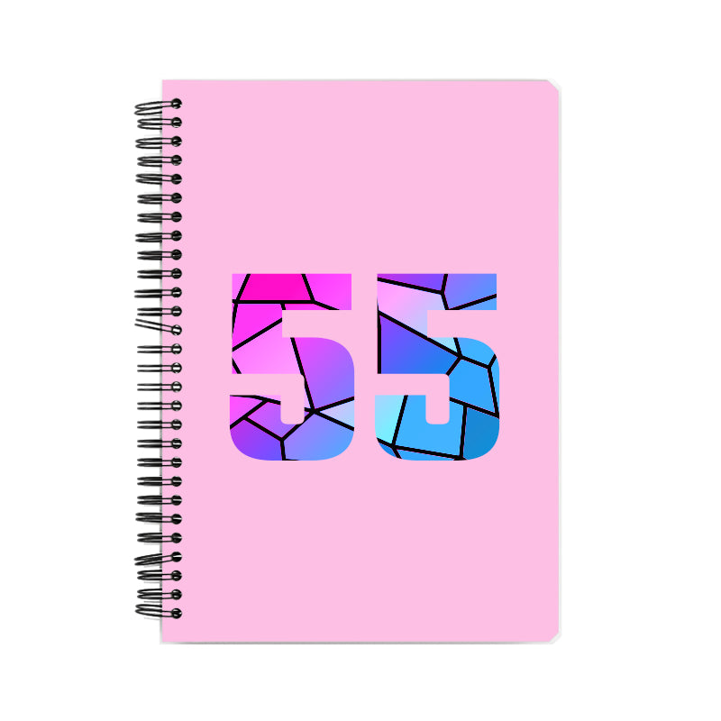 55 Number Notebook (Light Pink)