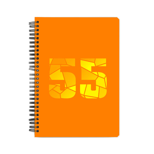 55 Number Notebook (Orange)