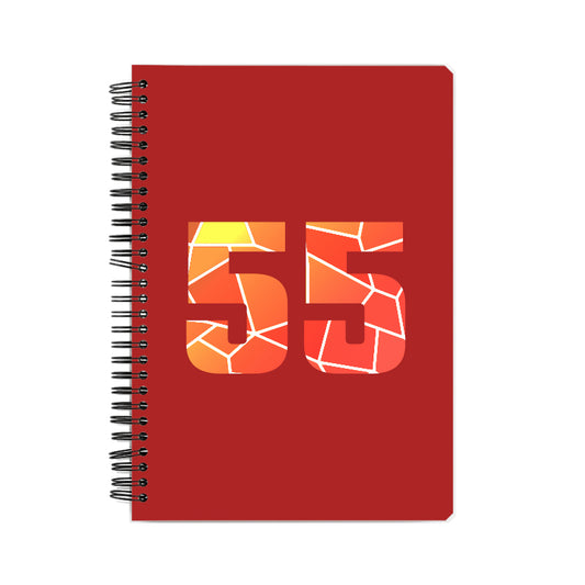 55 Number Notebook (Red)