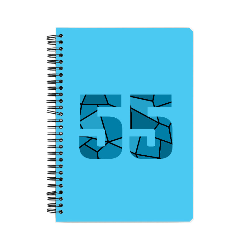 55 Number Notebook (Sky Blue)
