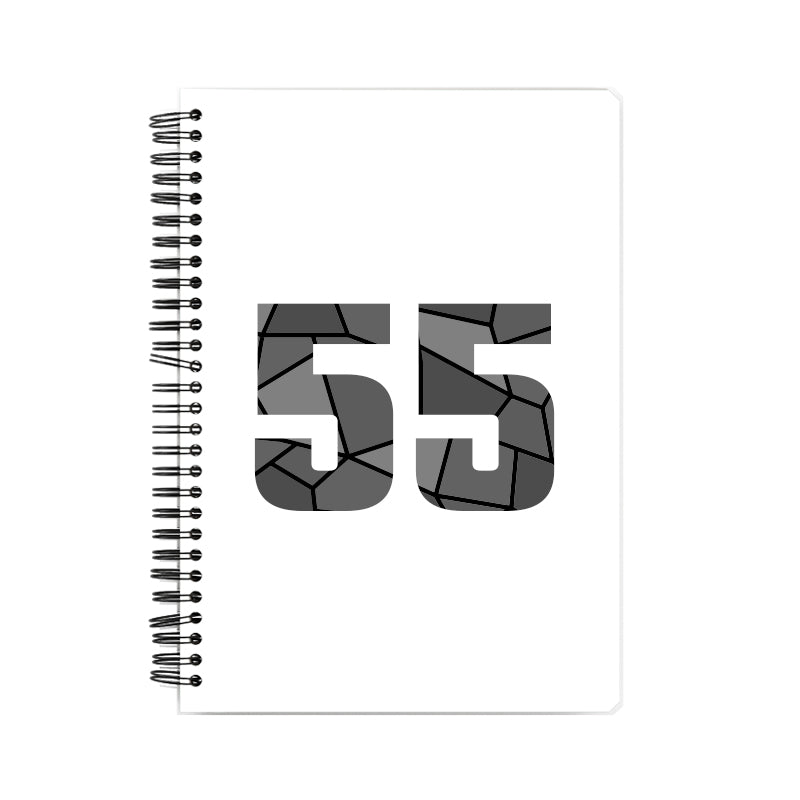 55 Number Notebook (White)