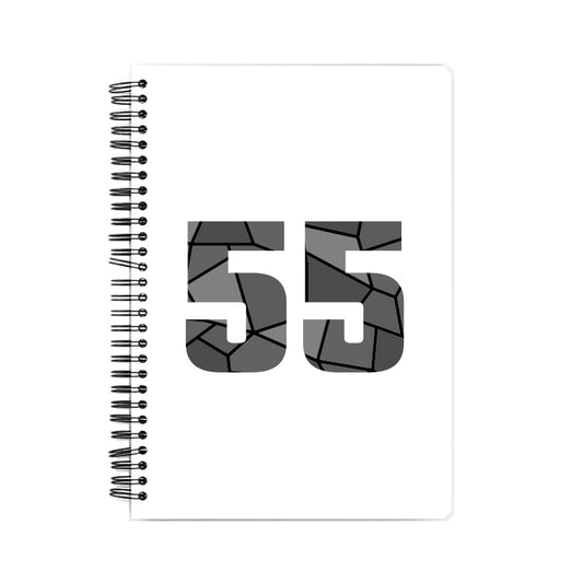 55 Number Notebook (White)