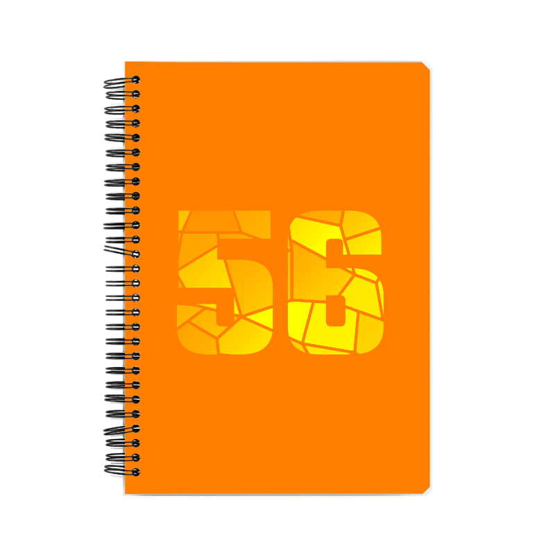 56 Number Notebook (Orange)