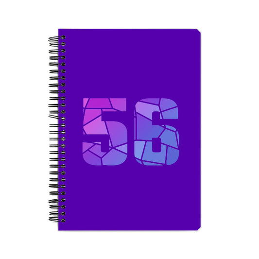 56 Number Notebook (Purple)
