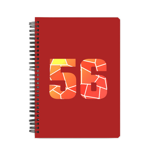56 Number Notebook (Red)