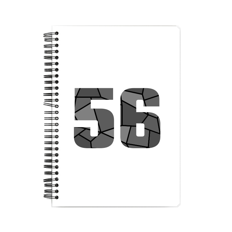 56 Number Notebook (White)