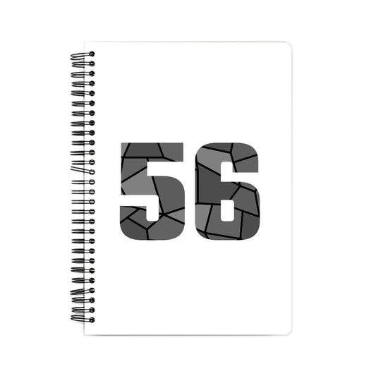 56 Number Notebook (White)