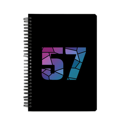 57 Number Notebook (Black)