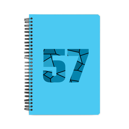57 Number Notebook (Sky Blue)