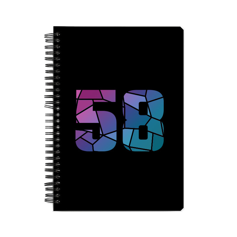 58 Number Notebook (Black)
