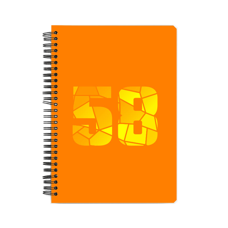 58 Number Notebook (Orange)