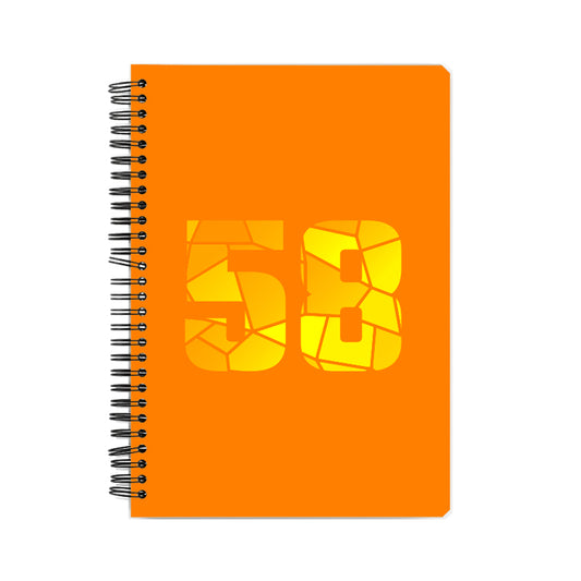 58 Number Notebook (Orange)