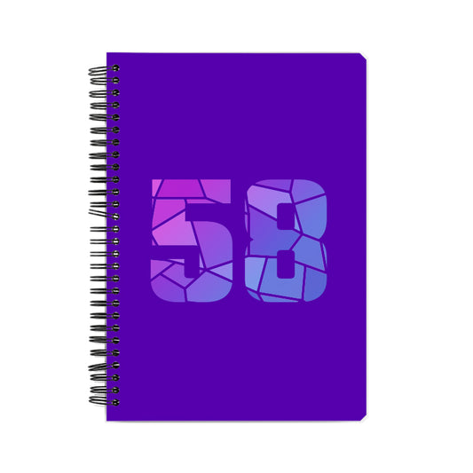 58 Number Notebook (Purple)
