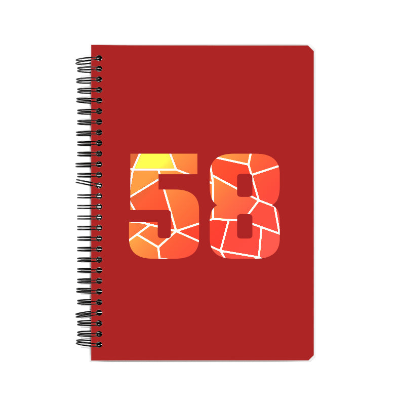 58 Number Notebook (Red)