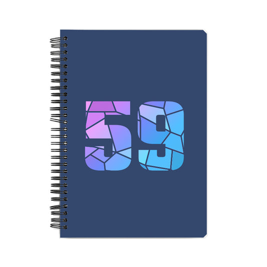 59 Number Notebook (Navy Blue)