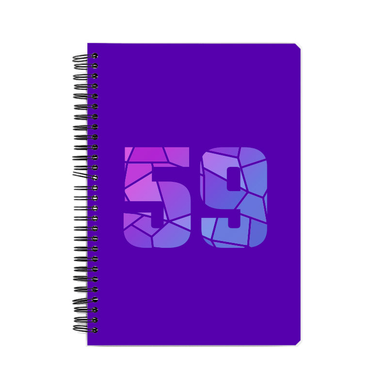 59 Number Notebook (Purple)