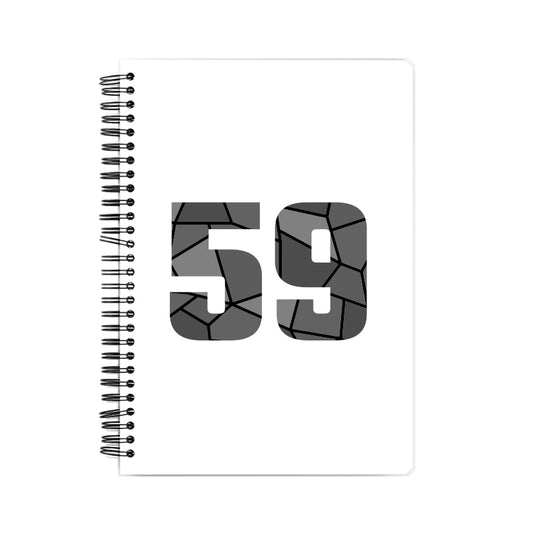 59 Number Notebook (White)