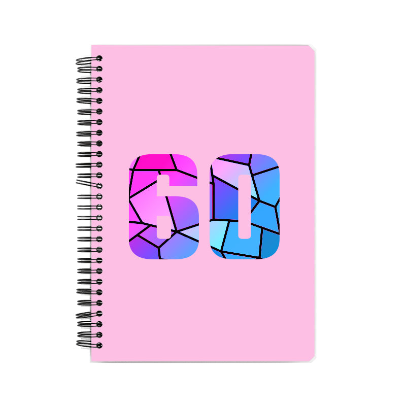 60 Number Notebook (Light Pink)