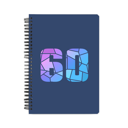 60 Number Notebook (Navy Blue)
