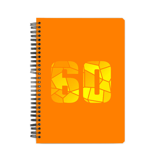 60 Number Notebook (Orange)