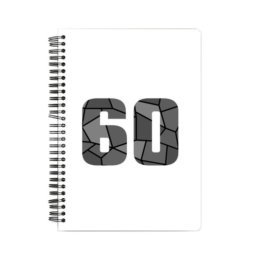 60 Number Notebook (White)