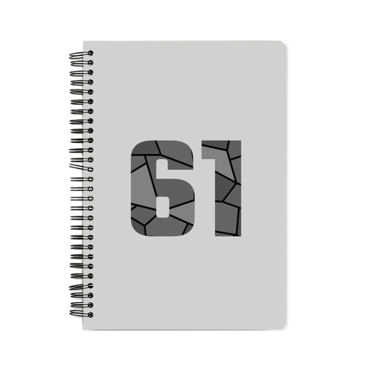 61 Number Notebook (Melange Grey)