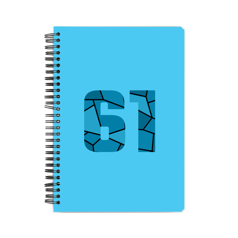 61 Number Notebook (Sky Blue)