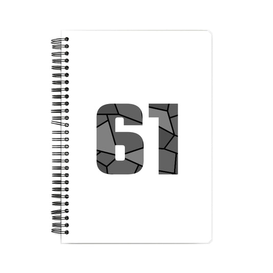 61 Number Notebook (White)