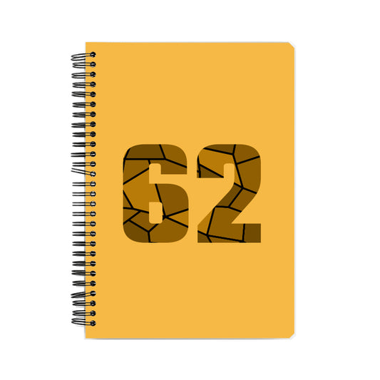 62 Number Notebook (Golden Yellow)