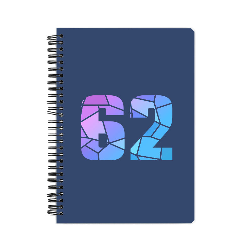 62 Number Notebook (Navy Blue)