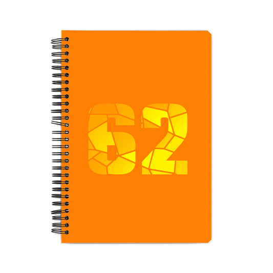 62 Number Notebook (Orange)