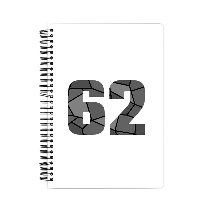 62 Number Notebook (White)
