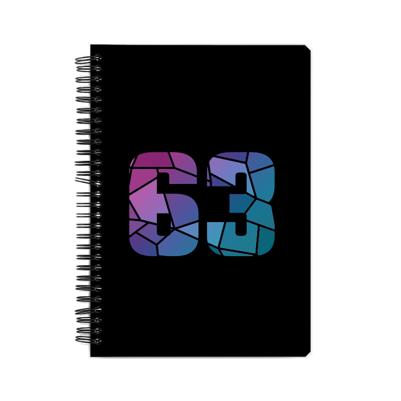 63 Number Notebook (Black)