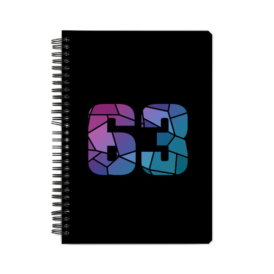 63 Number Notebook (Black)