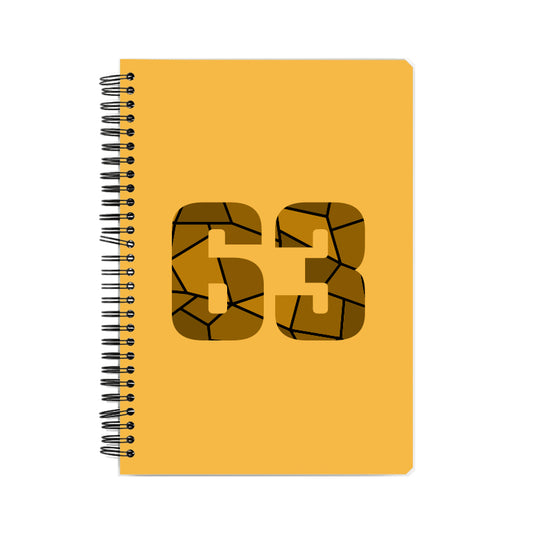 63 Number Notebook (Golden Yellow)