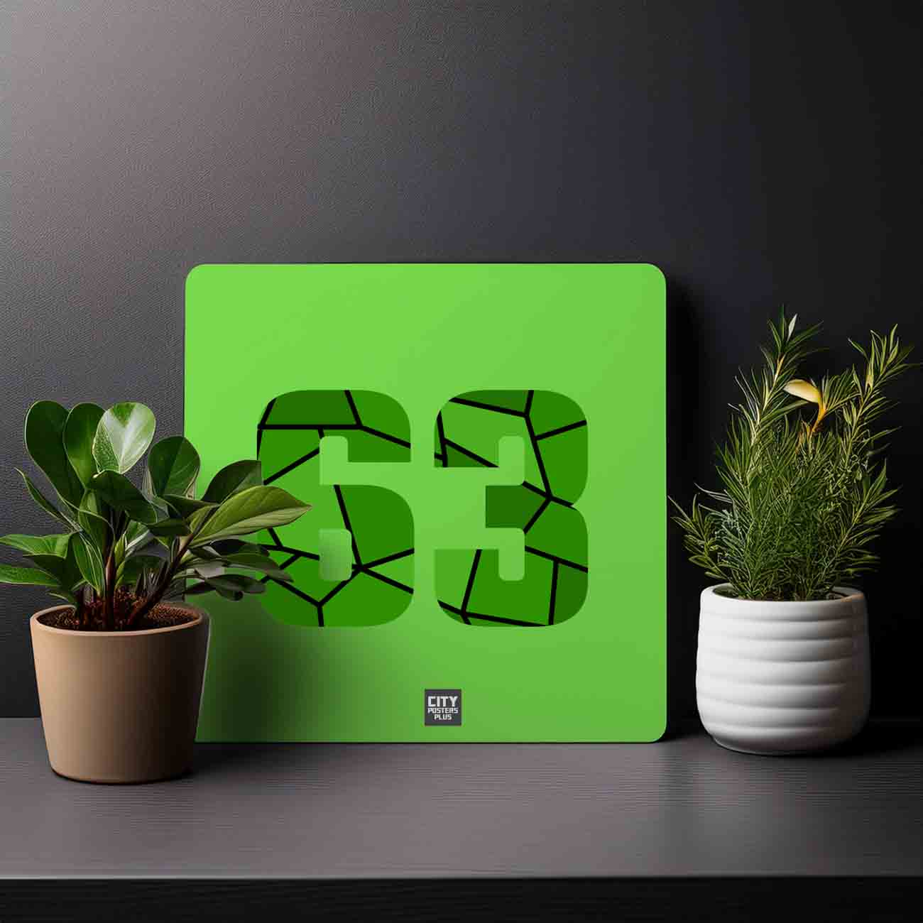 63 Number Mousepad (Liril Green)